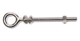 EYE BOLT WITH NUT FOR WOODEN POLE M8X100MM